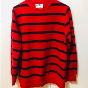 Old Navy Sweater red black stripe like new